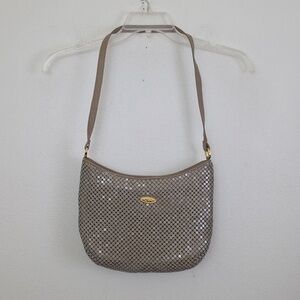 Tan Metal Mesh Shoulder Bag Unbranded Medium Size